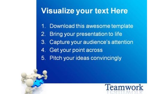 Teamwork Business PowerPoint Themes And PowerPoint Slides 0511