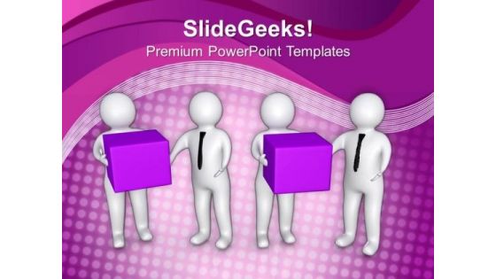 Teamwork Concept Arrange Cubes PowerPoint Templates Ppt Backgrounds For Slides 0613