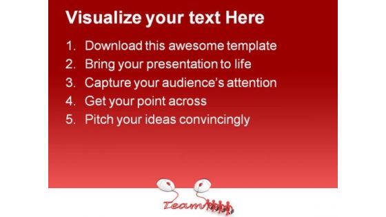 Teamwork Concept Business PowerPoint Templates And PowerPoint Backgrounds 0811