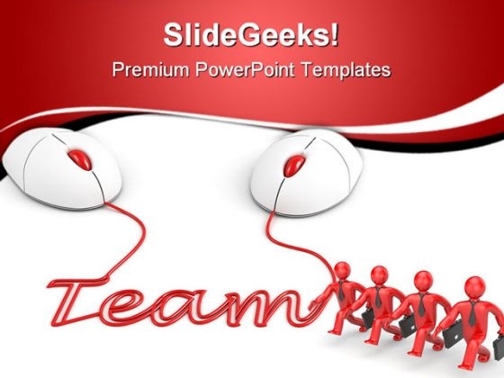 Teamwork Concept Business PowerPoint Themes And PowerPoint Slides 0811