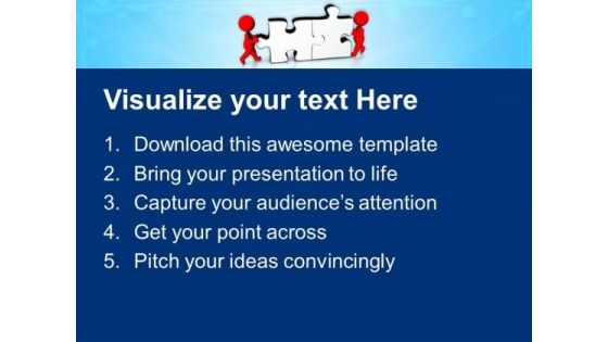 Teamwork Concept For Business Upliftment PowerPoint Templates Ppt Backgrounds For Slides 0413