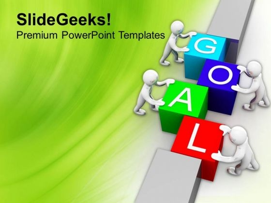 Teamwork Concept To Achieve Goals PowerPoint Templates Ppt Backgrounds For Slides 0513