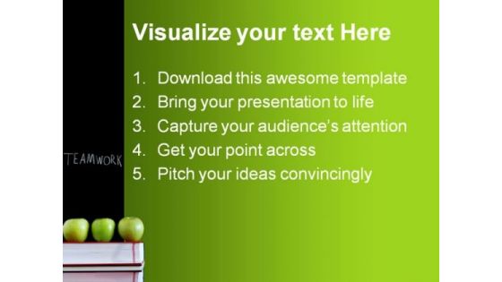Teamwork Education PowerPoint Backgrounds And Templates 1210