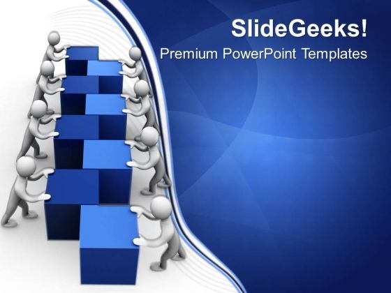 Teamwork Gives More Results In Business PowerPoint Templates Ppt Backgrounds For Slides 0413