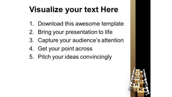 Teamwork Is Good For Business Growth PowerPoint Templates Ppt Backgrounds For Slides 0513