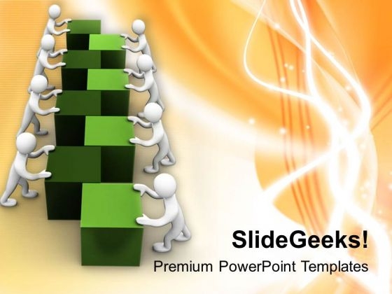 Teamwork Is Good For Market Growth PowerPoint Templates Ppt Backgrounds For Slides 0513
