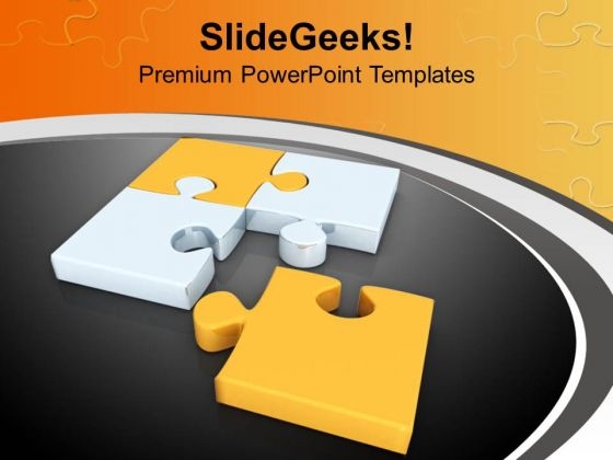 Teamwork Jigsaw Puzzle Solution PowerPoint Templates Ppt Backgrounds For Slides 0313