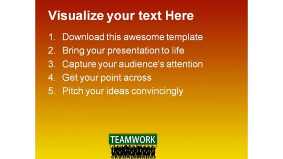 Teamwork People PowerPoint Templates And PowerPoint Backgrounds 0811