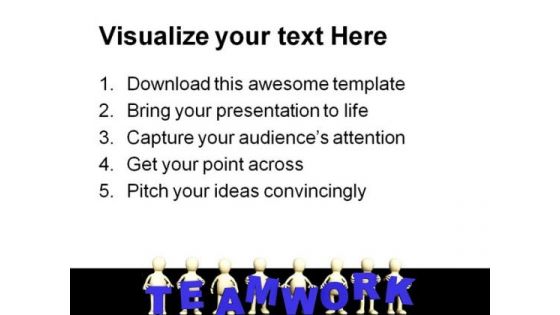 Teamwork People PowerPoint Themes And PowerPoint Slides 0511
