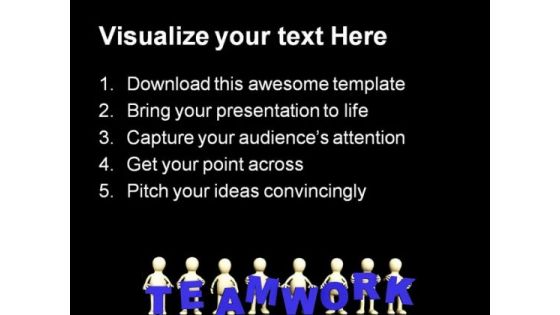 Teamwork People PowerPoint Themes And PowerPoint Slides 0511