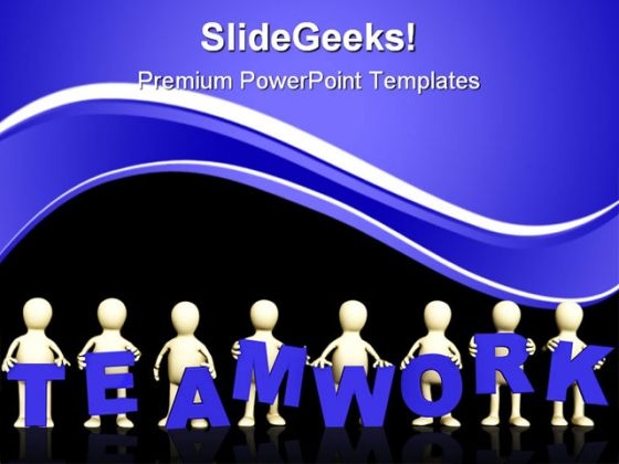 Teamwork People PowerPoint Themes And PowerPoint Slides 0511