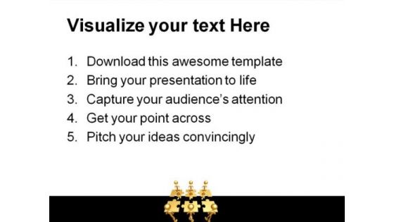 Teamwork Putting The Puzzle Business PowerPoint Themes And PowerPoint Slides 0811
