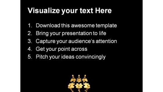 Teamwork Putting The Puzzle Business PowerPoint Themes And PowerPoint Slides 0811