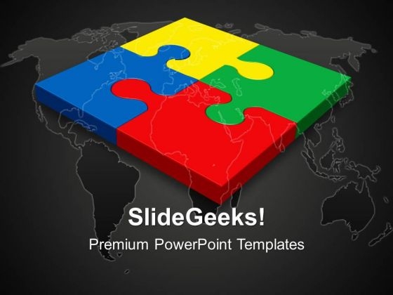 Teamwork Puzzle Communication PowerPoint Templates And PowerPoint Themes 0412