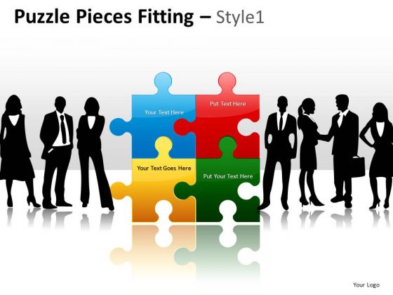 Teamwork Puzzle Pieces PowerPoint Slides Ppt Template Graphics