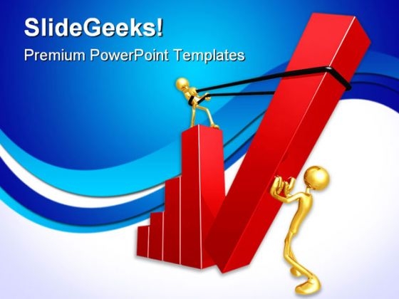 Teamwork Raising The Bar Business PowerPoint Themes And PowerPoint Slides 0811