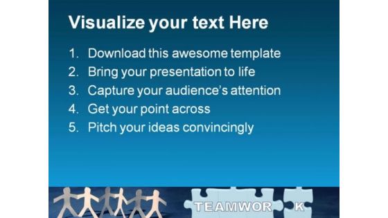 Teamwork Success PowerPoint Themes And PowerPoint Slides 0511