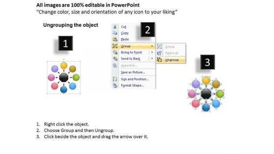 Templates Diverging Process Arrow Chart Cycle PowerPoint
