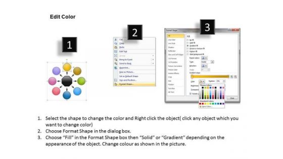 Templates Diverging Process Arrow Chart Cycle PowerPoint