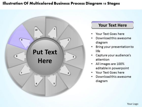 Templates Process Diagram 10 Stages Ppt Real Estate Business Plan Examples PowerPoint Slides