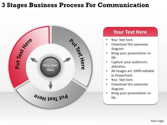 Templates Process For Communication Ppt Best Business Plan PowerPoint