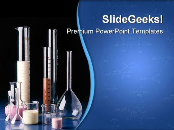 Test Tubes Measuring Glasses Science PowerPoint Themes And PowerPoint Slides 0711