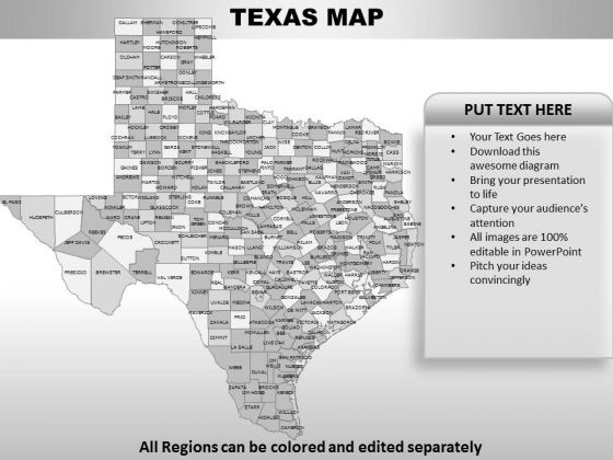Texas PowerPoint Maps