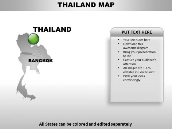 Thailand Country PowerPoint Maps
