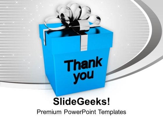 Thank You Gift Box Design PowerPoint Templates Ppt Backgrounds For Slides 0113