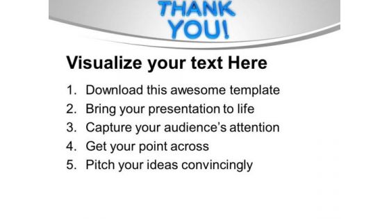 Thank You Metaphor PowerPoint Templates Ppt Backgrounds For Slides 0113