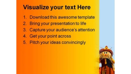 Thanks Give Nature PowerPoint Template 0610