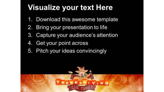 Thanksgiving Cubes Festival PowerPoint Templates And PowerPoint Themes 1012