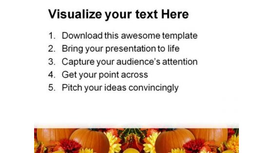 Thanksgiving Harvest Fall Festival PowerPoint Templates And PowerPoint Backgrounds 0811