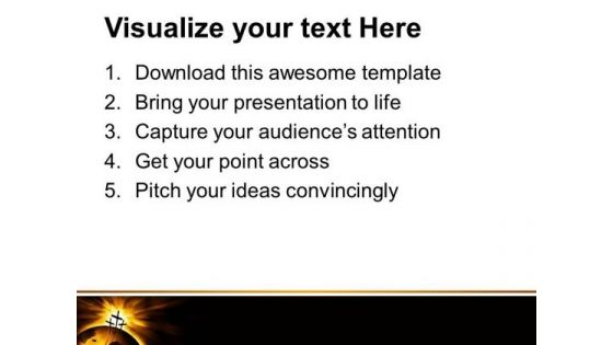 The Three Crosses Christian PowerPoint Templates And PowerPoint Themes 0712