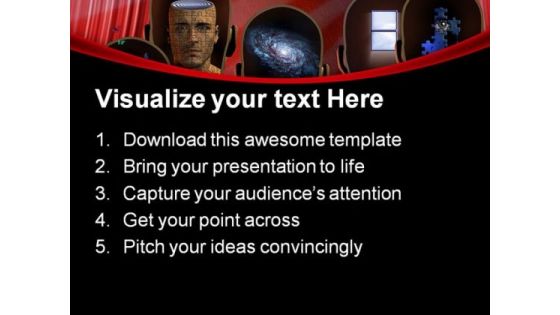 Theater Minds Entertainment PowerPoint Templates And PowerPoint Backgrounds 0711