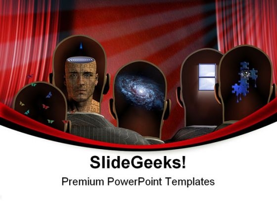 Theater Minds Entertainment PowerPoint Templates And PowerPoint Backgrounds 0711