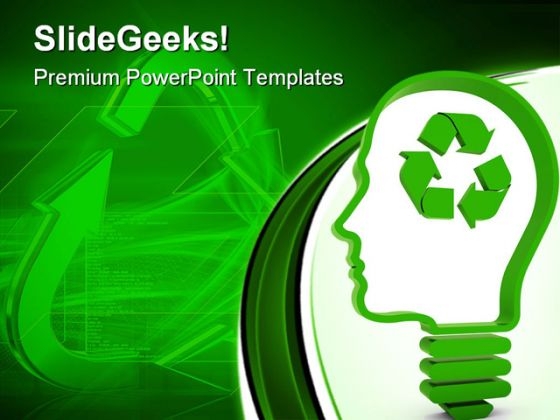 Think About Recycling Nature PowerPoint Templates And PowerPoint Backgrounds 0911