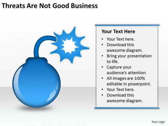 Threats Are Not Good Business Ppt Starting PowerPoint Templates