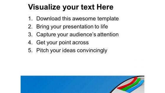 Three Arrows Pointing Target Growth Business PowerPoint Templates Ppt Backgrounds For Slides 1112