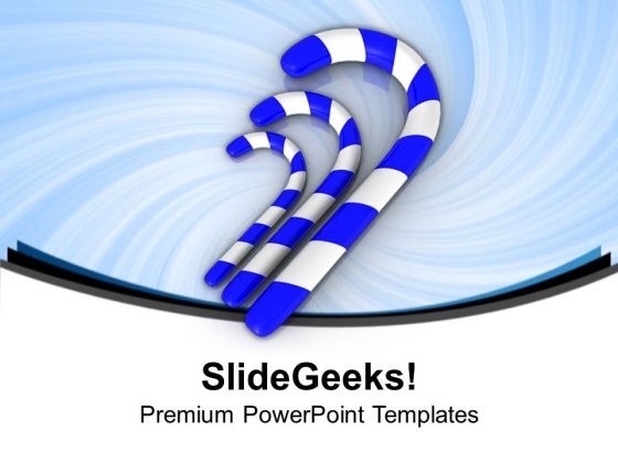Three Blue Suger Candy Celebration Theme PowerPoint Templates Ppt Backgrounds For Slides 0413