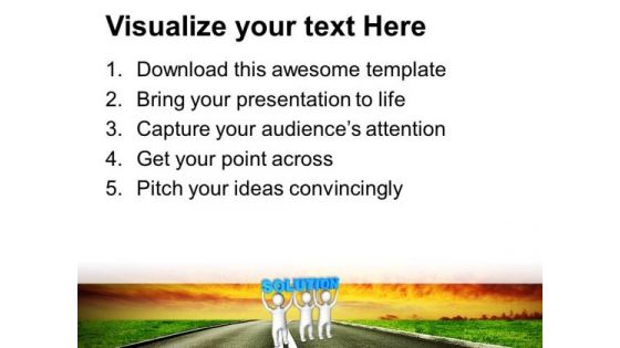 Three Men Lifts Solution Teamwork PowerPoint Templates Ppt Backgrounds For Slides 0113