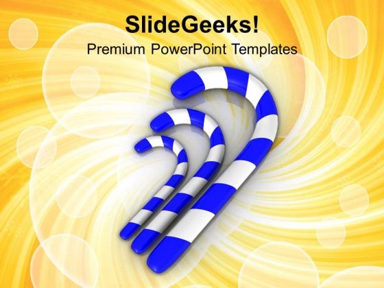 Three Sugar Candy Celebration Theme PowerPoint Templates Ppt Backgrounds For Slides 0413