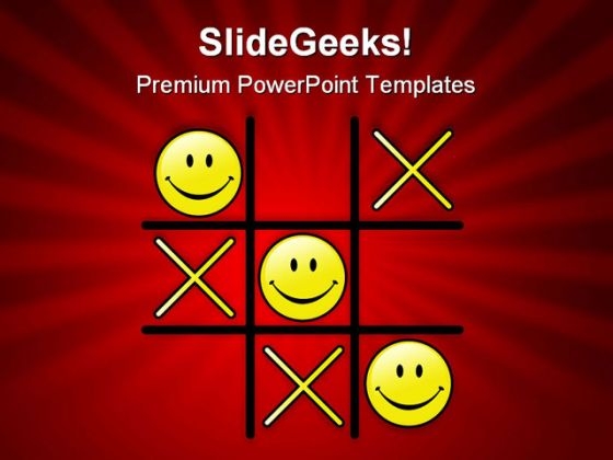 Tic Tac Toe Winning Game PowerPoint Themes And PowerPoint Slides 0811