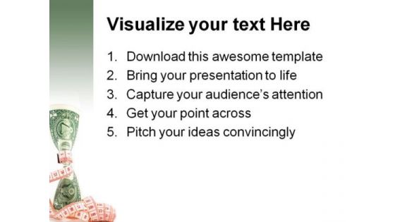 Tight Budgeting Money PowerPoint Backgrounds And Templates 1210