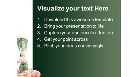 Tight Budgeting Money PowerPoint Backgrounds And Templates 1210