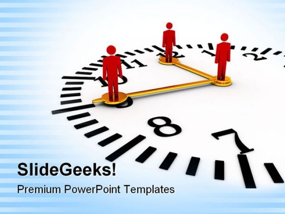 Time And Teamwork Business PowerPoint Templates And PowerPoint Backgrounds 0711