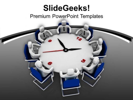 Time Bound Conference Business Meeting PowerPoint Templates Ppt Backgrounds For Slides 0313