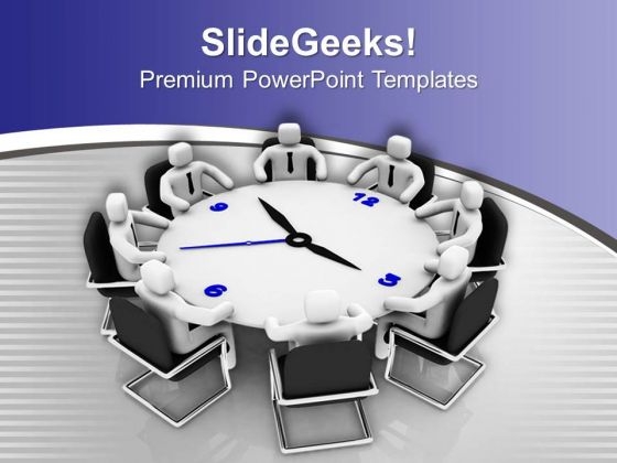 Time Bound Meeting Is Very Important PowerPoint Templates Ppt Backgrounds For Slides 0713