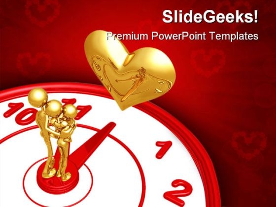 Time For Romance Family PowerPoint Backgrounds And Templates 1210