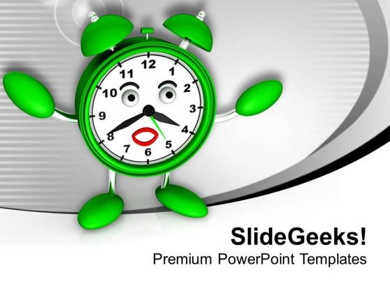 Time For Wake Up Morning Alarm PowerPoint Templates Ppt Backgrounds For Slides 0313